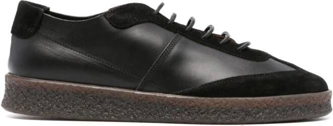 Buttero Derby schoenen met logo-reliëf Zwart