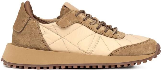 Buttero panelled lace-up sneakers Beige