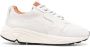 Buttero Vinci leren sneakers met gebarsten effect Wit - Thumbnail 1