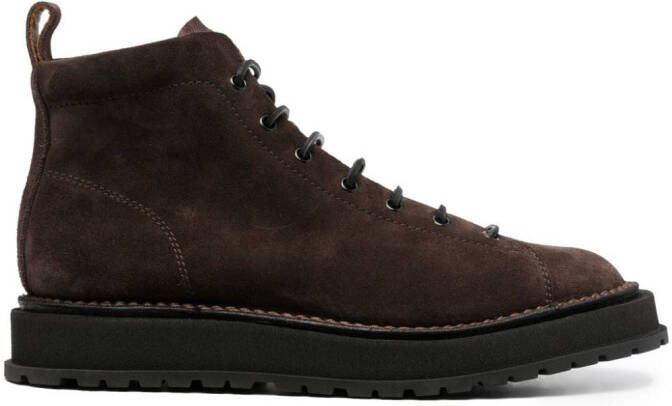 Buttero Suède veterlaarzen Bruin