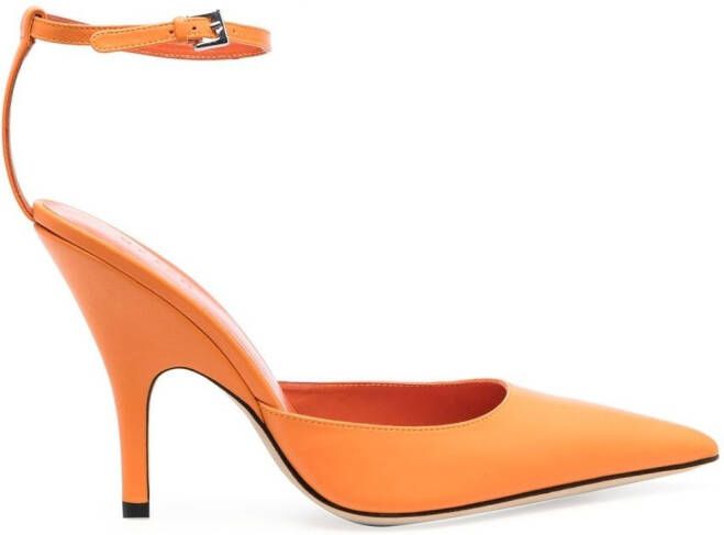 BY FAR Pumps met enkelbandje Oranje