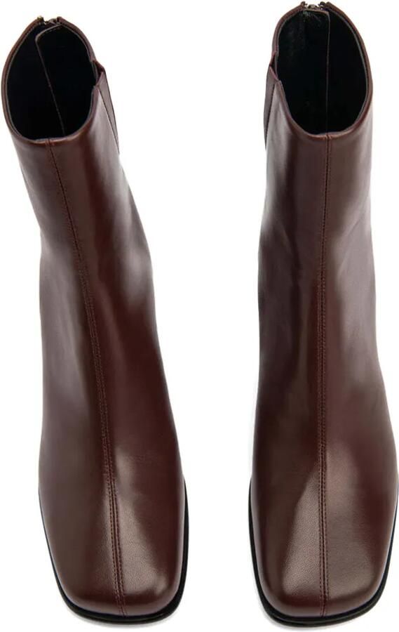 BY FAR Caroo wedge-heel ankle boots Bruin - Foto 5