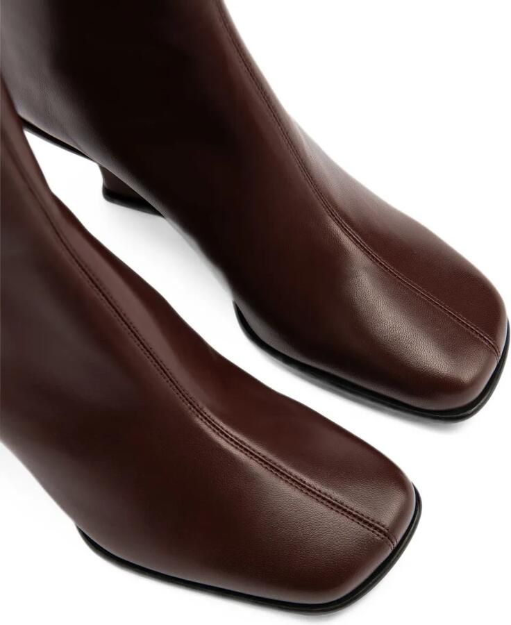 BY FAR Caroo wedge-heel ankle boots Bruin - Foto 3
