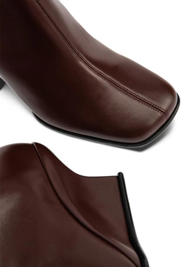 BY FAR Caroo wedge-heel ankle boots Bruin - Foto 4