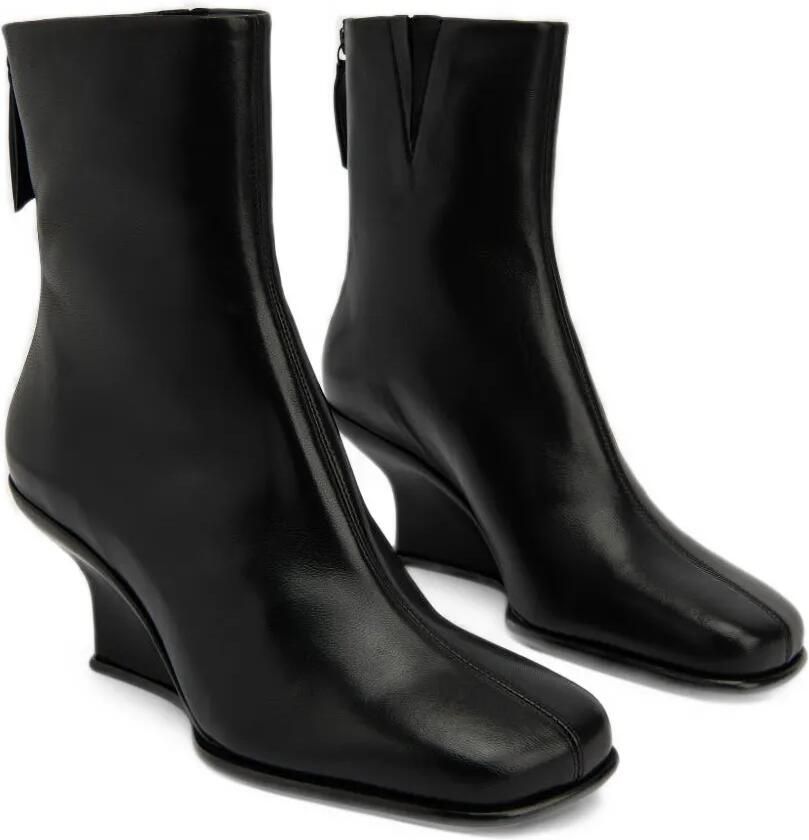 BY FAR Caroo wedge-heel ankle boots Zwart - Foto 2