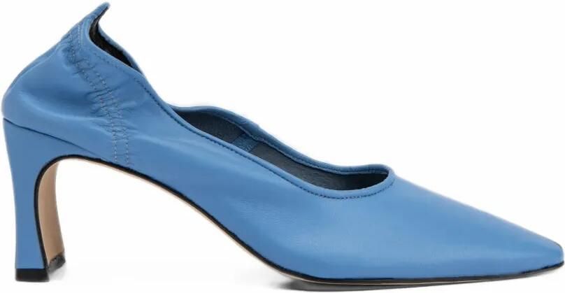 BY FAR Carre 89 heeled pumps Blauw