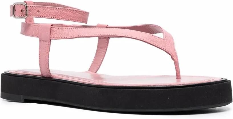 BY FAR Cece sandalen van bewerkt leer Roze - Foto 4