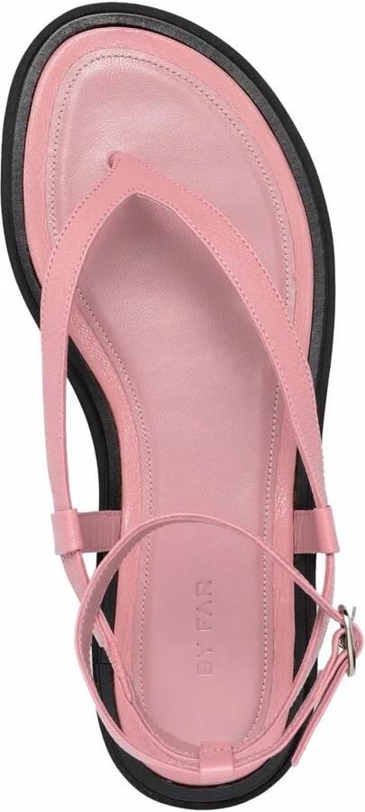 BY FAR Cece sandalen van bewerkt leer Roze - Foto 3
