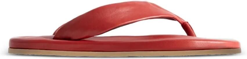 BY FAR Dasha 2.0 leren sandalen Rood