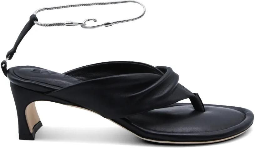 BY FAR Dasha gedraaide sandalen Zwart