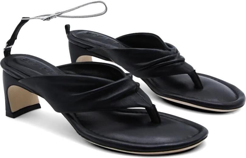 BY FAR Dasha gedraaide sandalen Zwart - Foto 4
