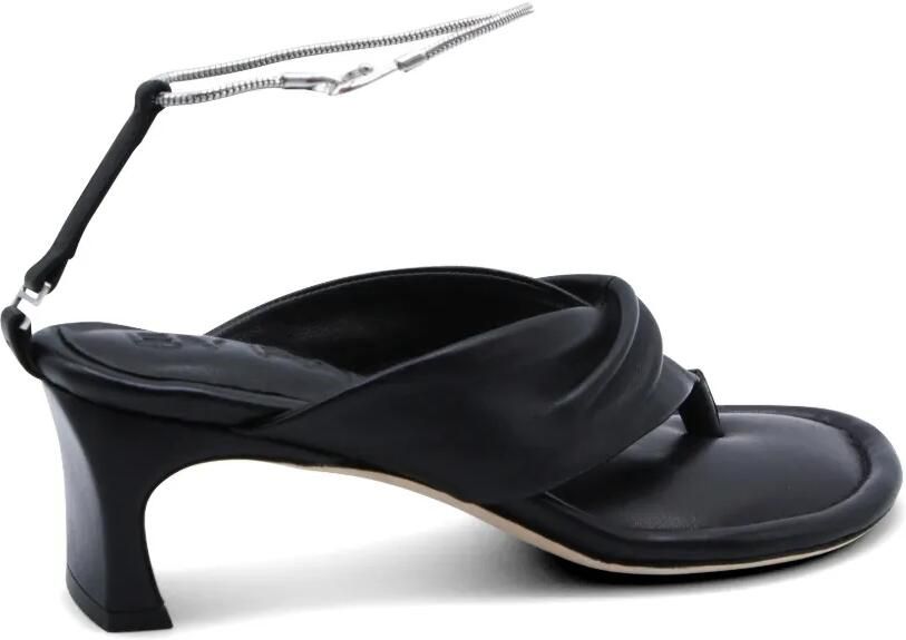 BY FAR Dasha gedraaide sandalen Zwart - Foto 3