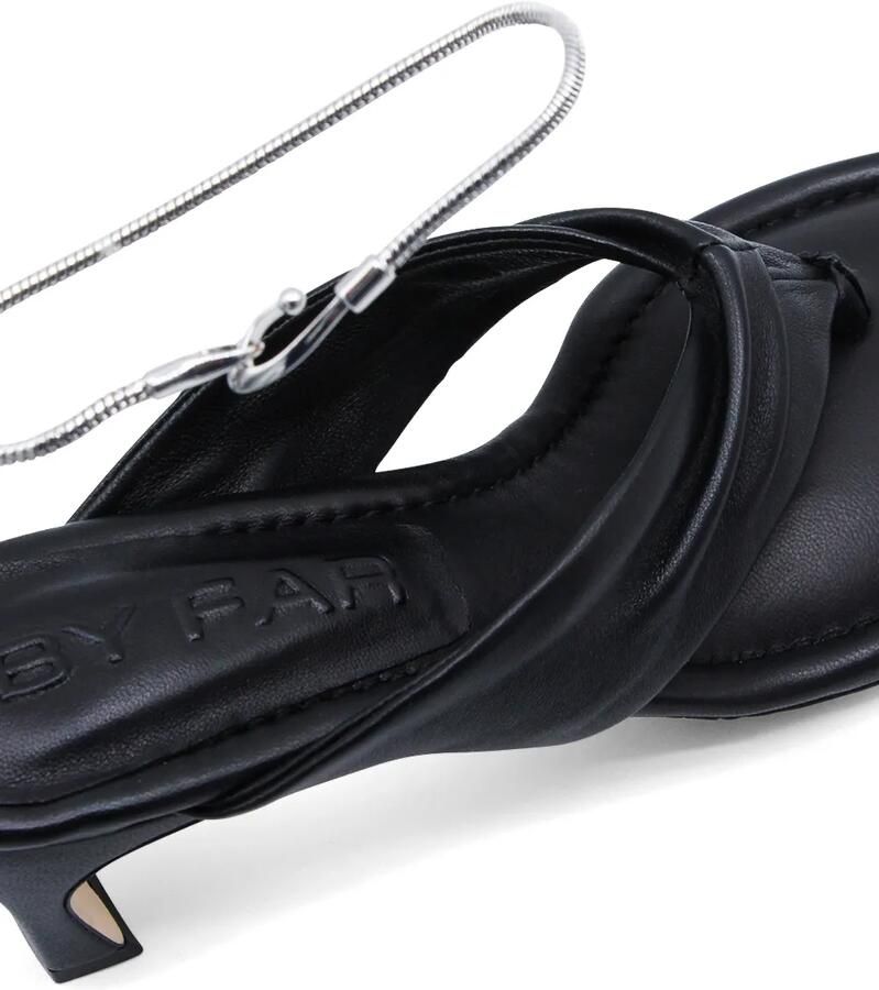 BY FAR Dasha gedraaide sandalen Zwart - Foto 2