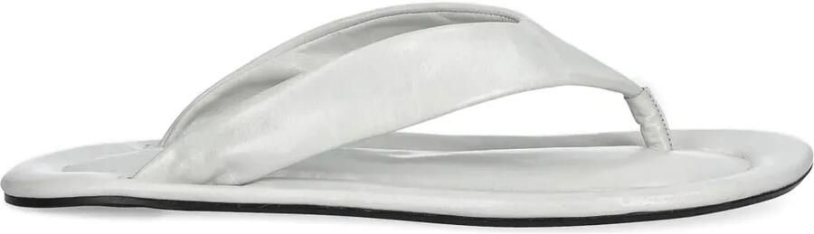 BY FAR Dasha leren sandalen Wit