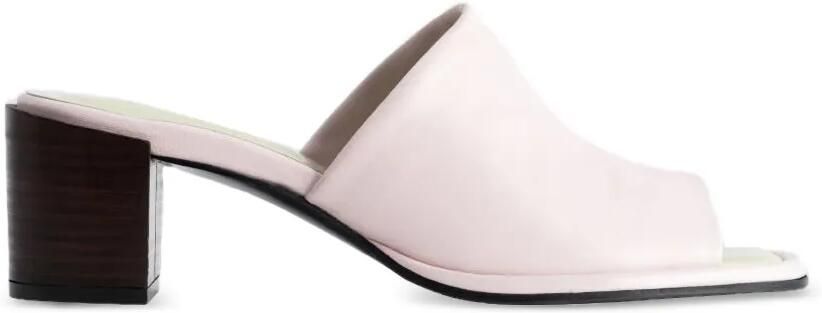 BY FAR Francisco leren sandalen Roze