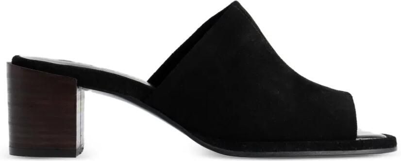 BY FAR Francisco sandalen met vierkante neus Zwart