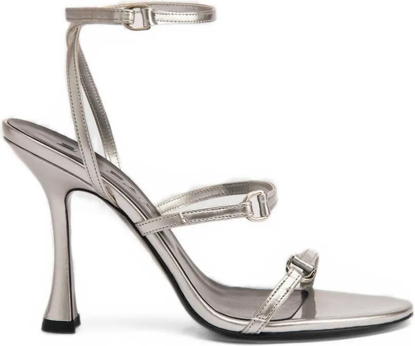 BY FAR Gala metallic sandals Zilver
