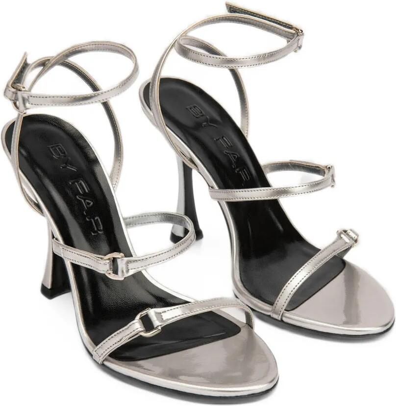 BY FAR Gala metallic sandals Zilver - Foto 3