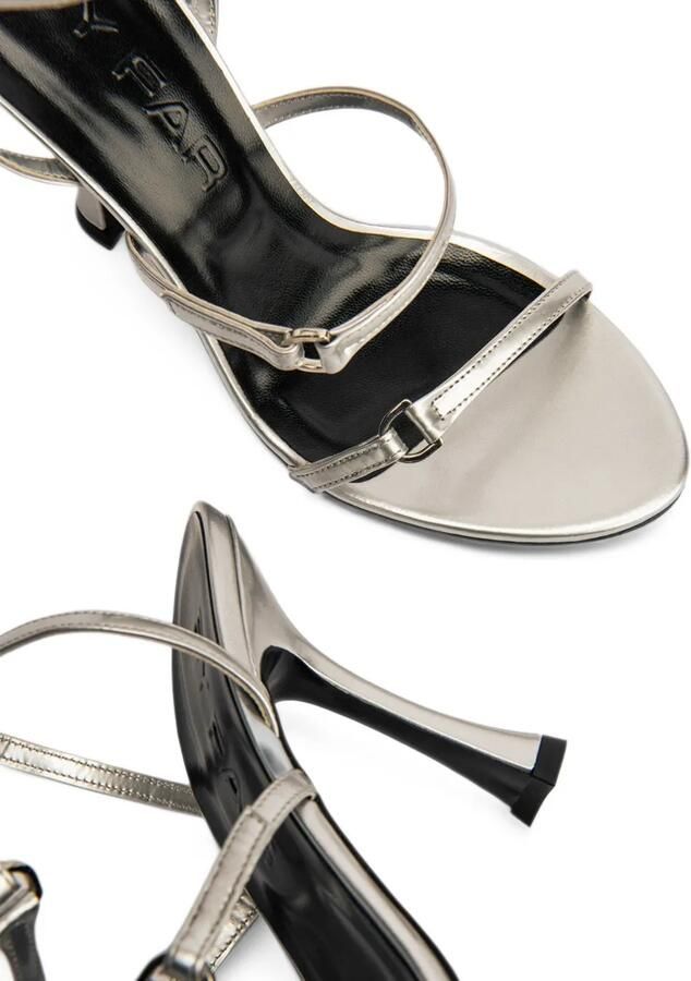 BY FAR Gala metallic sandals Zilver - Foto 5