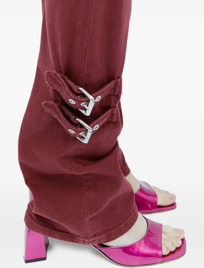 BY FAR Muiltjes met metallic afwerking Roze