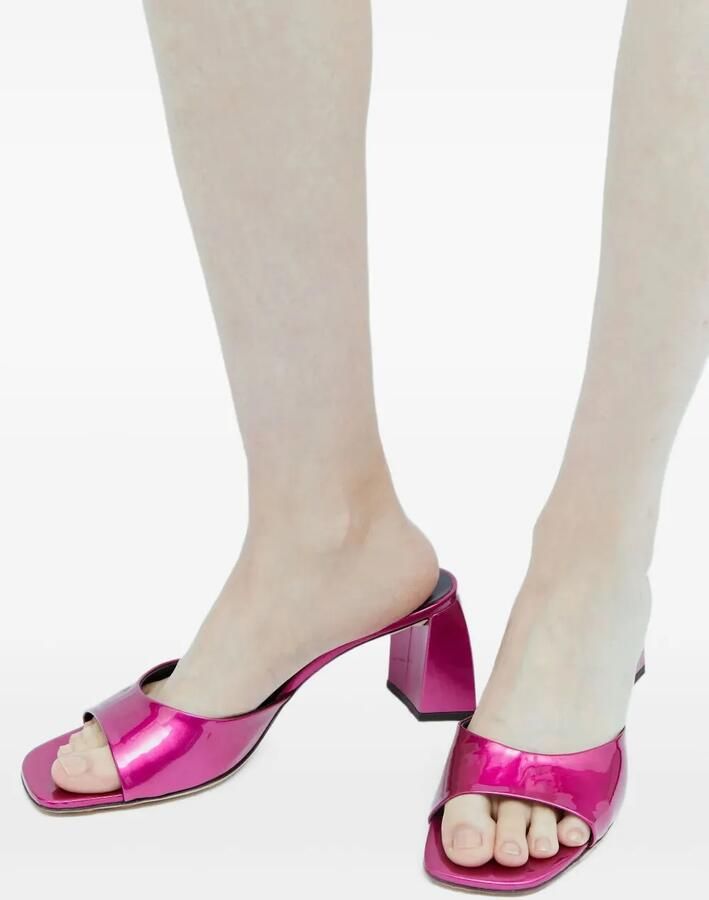 BY FAR Muiltjes met metallic afwerking Roze - Foto 4