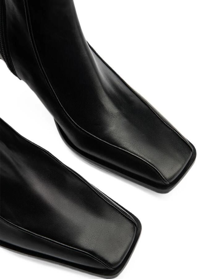 BY FAR Nieves square-toe ankle boots Zwart - Foto 5