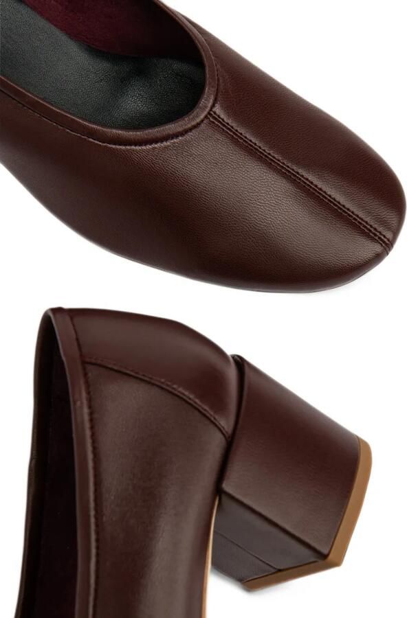 BY FAR Prudence heeled pumps Bruin - Foto 3