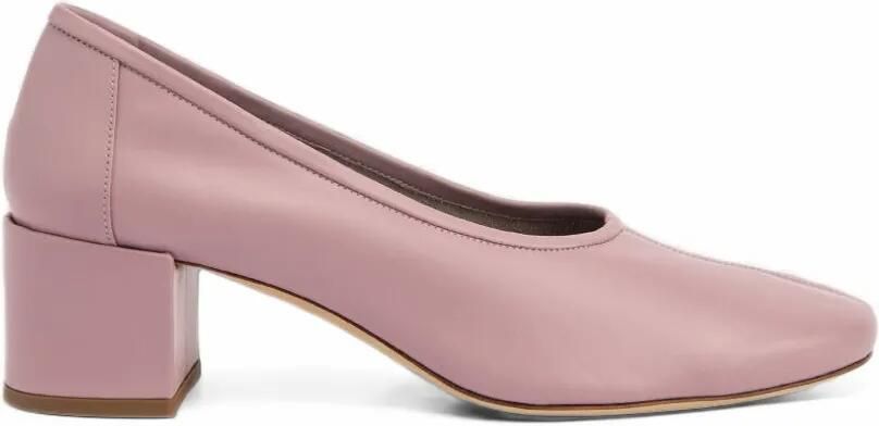 BY FAR Prudence heeled pumps Roze