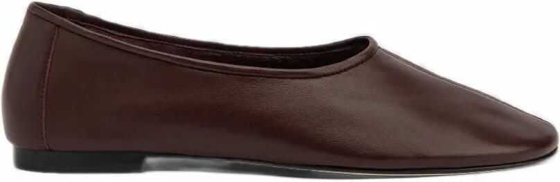 BY FAR Prudence leather ballet flats Bruin