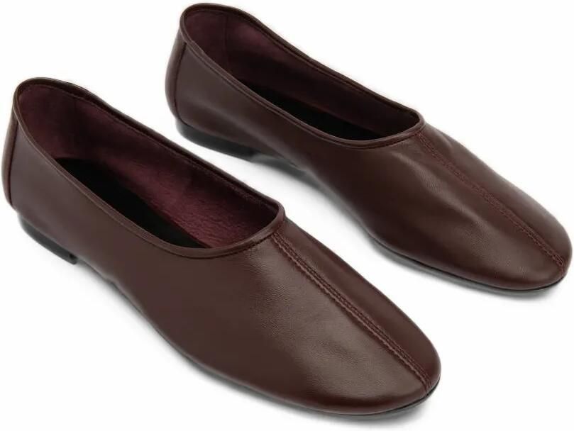 BY FAR Prudence leather ballet flats Bruin - Foto 5