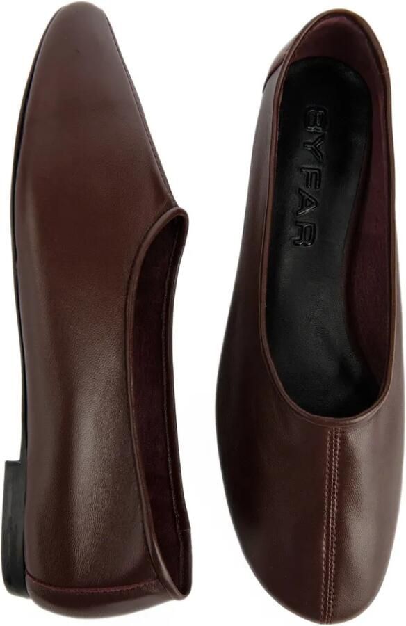 BY FAR Prudence leather ballet flats Bruin - Foto 4