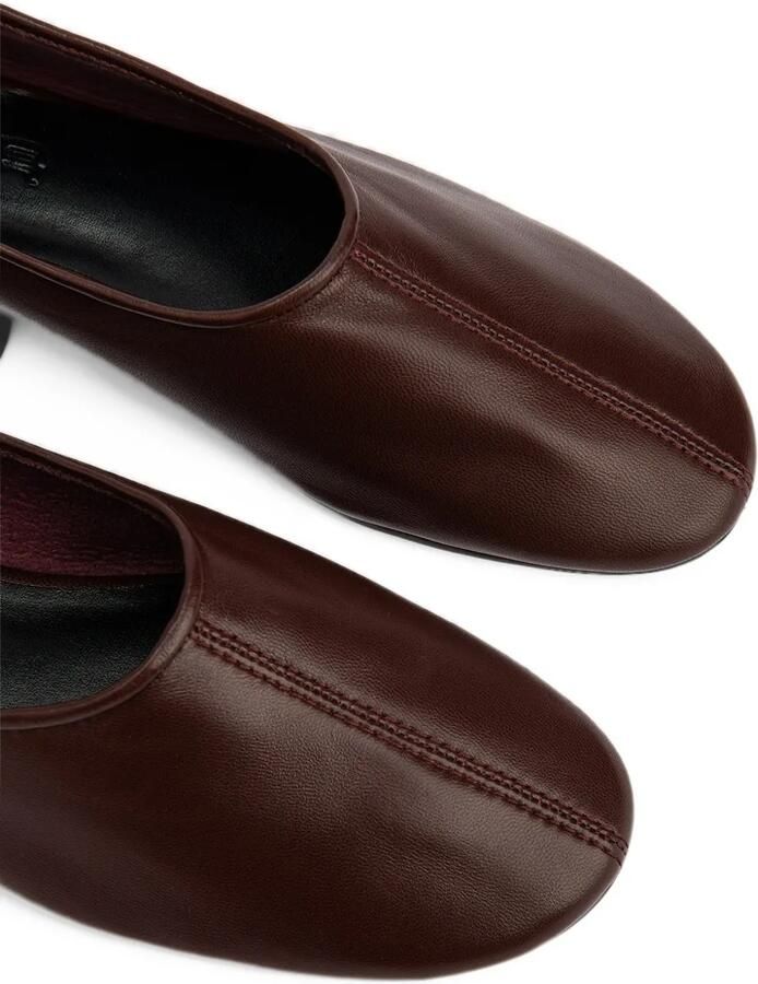 BY FAR Prudence leather ballet flats Bruin - Foto 2