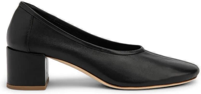 BY FAR Prudence leren pumps Zwart