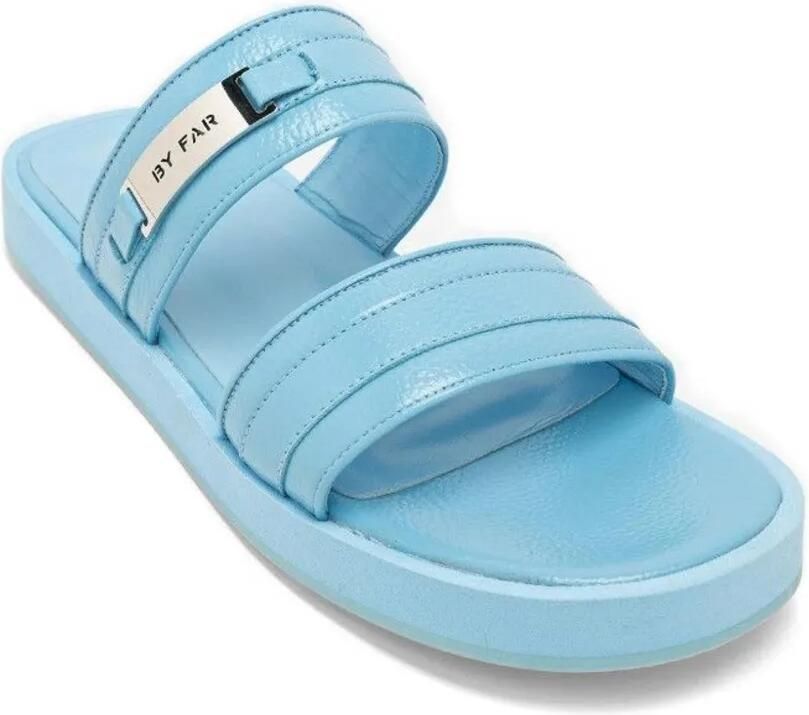 BY FAR Sandalen van bewerkt leer Blauw