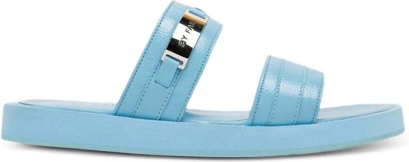 BY FAR Sandalen van bewerkt leer Blauw - Foto 3