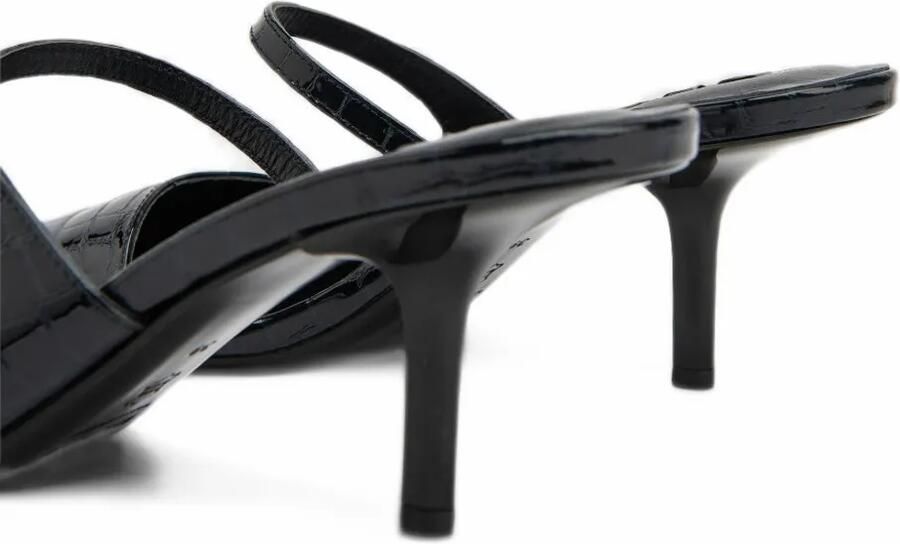 BY FAR Serena crocodile-embossed leather mules Blauw - Foto 5