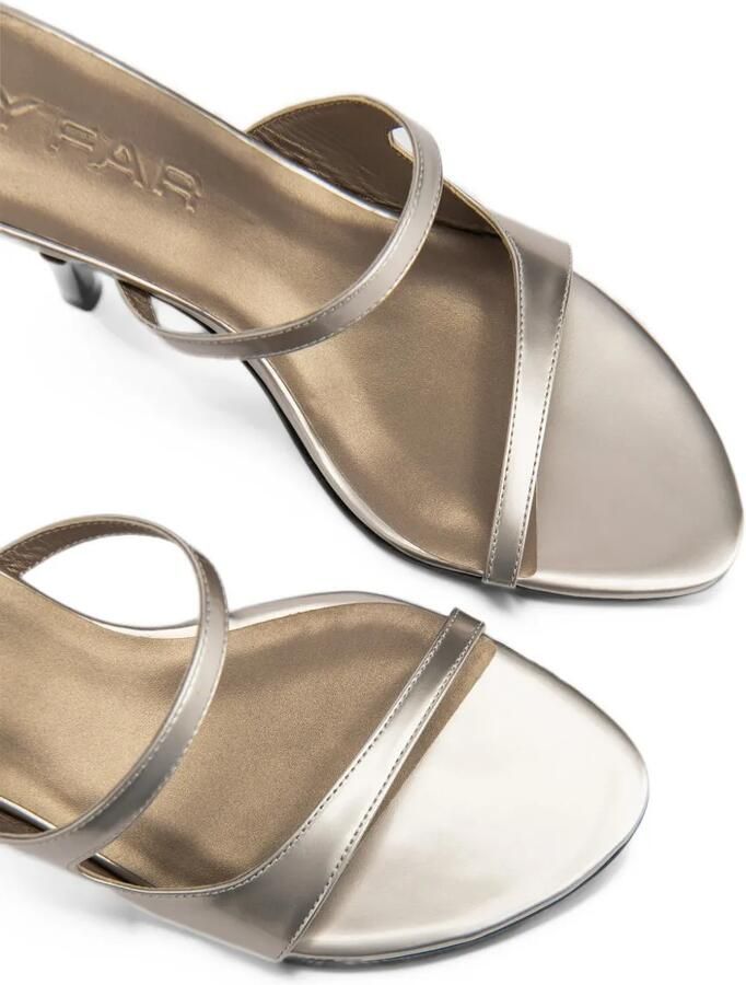 BY FAR Serena metallic-leather sandals Zilver - Foto 3