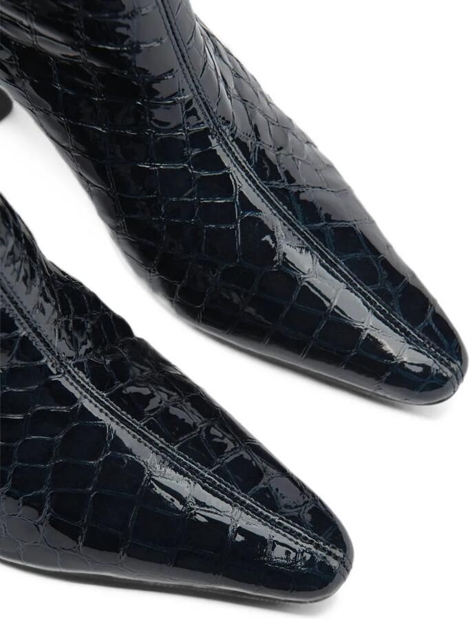 BY FAR Stevie 42 crocodile-embossed leather boots Blauw - Foto 2