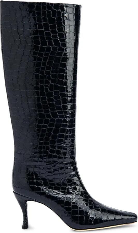 BY FAR Stevie 42 crocodile-embossed leather boots Blauw - Foto 4