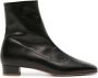 BY FAR Este 30mm leather ankle boots Zwart - Thumbnail 1