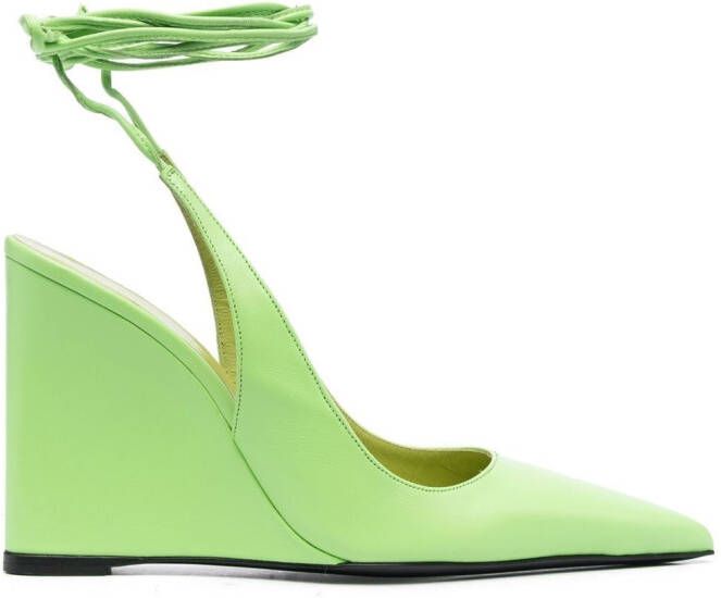 BY FAR Vaughn slingback pumps Groen