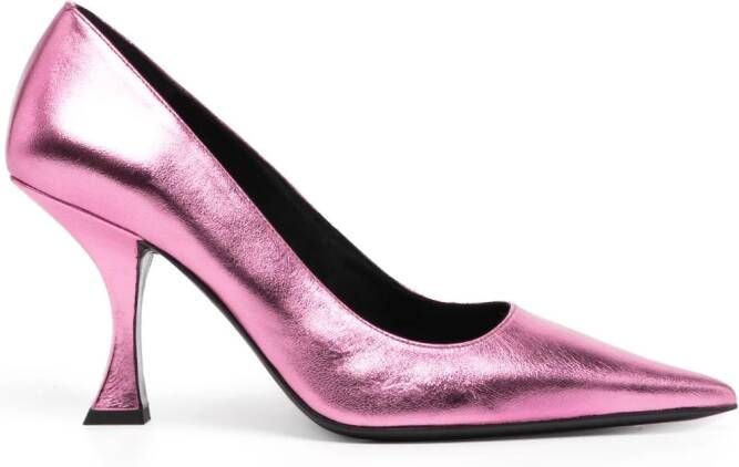 BY FAR Viva pumps Roze