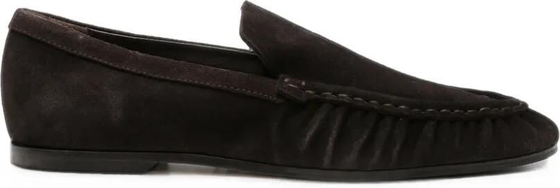 By Malene Birger Loafers met ruches en suède afwerking Bruin
