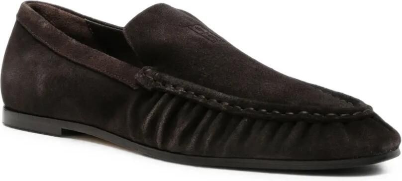 By Malene Birger Loafers met ruches en suède afwerking Bruin - Foto 2