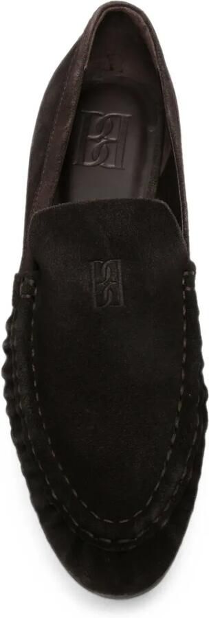 By Malene Birger Loafers met ruches en suède afwerking Bruin - Foto 3