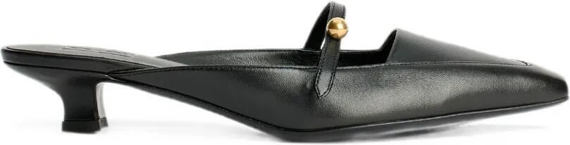 By Malene Birger Micha leren pumps verfraaid met bal Zwart