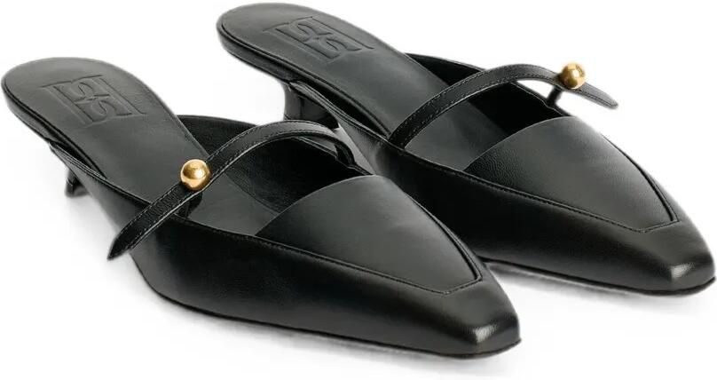By Malene Birger Micha leren pumps verfraaid met bal Zwart - Foto 4