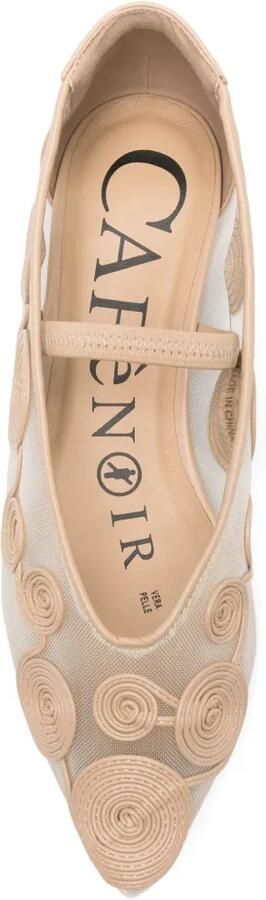 CAFèNOIR Ballerina's met geborduurde spiraal Beige - Foto 4