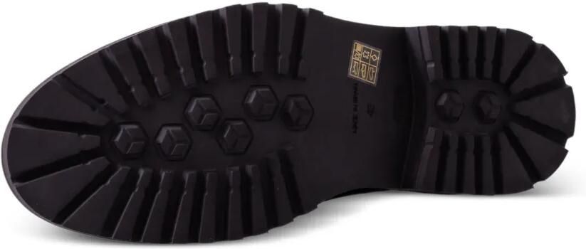CALCE Ribfluwelen derby schoenen met leren afwerking Bruin - Foto 5