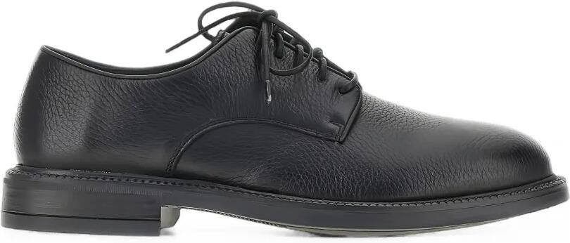 CALCE Derby schoenen van bewerkt leer Zwart